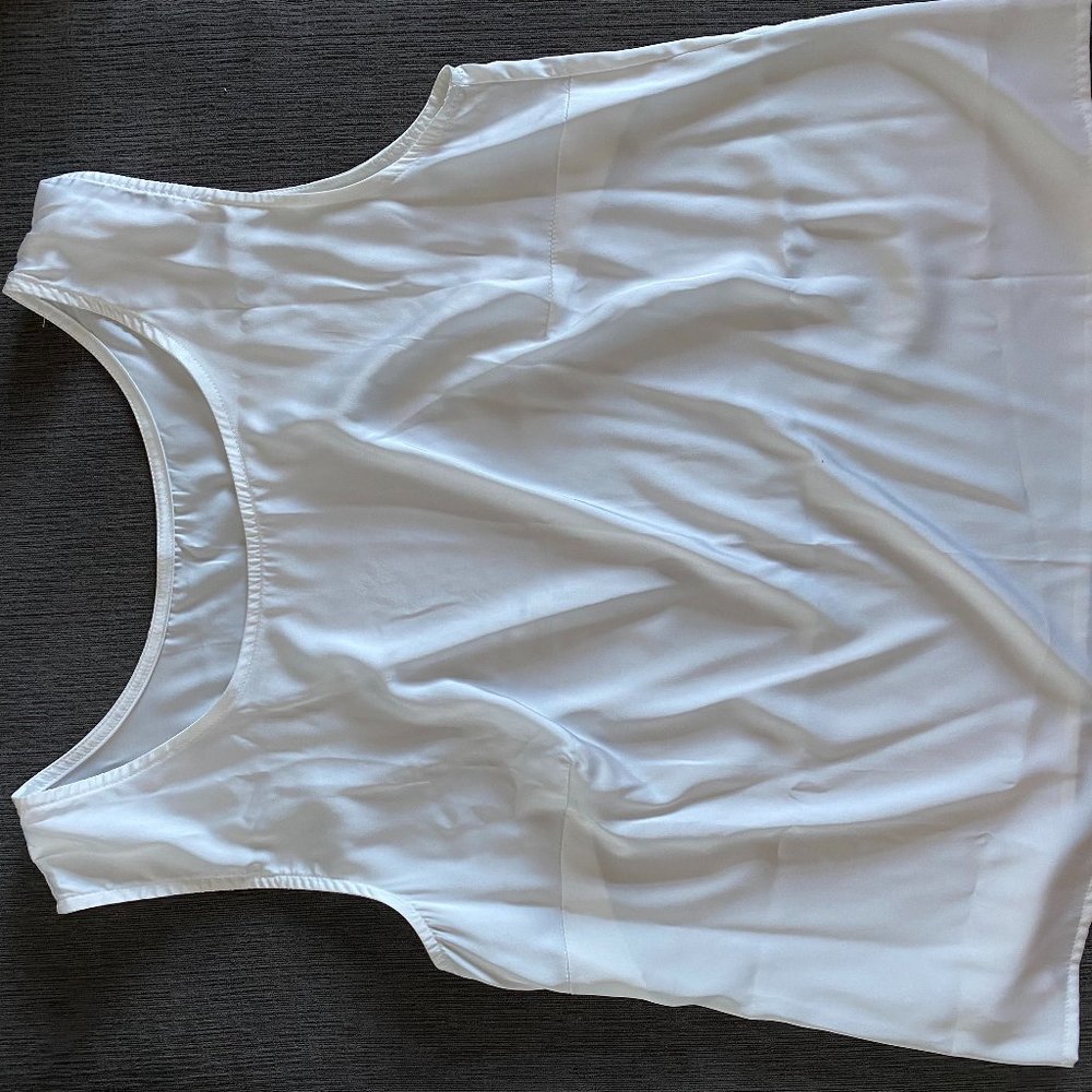 White Silk Shirt (L/XL)